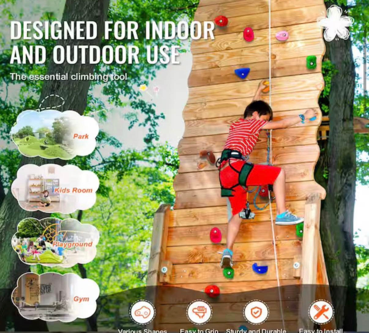28-Rock Climbing Holds