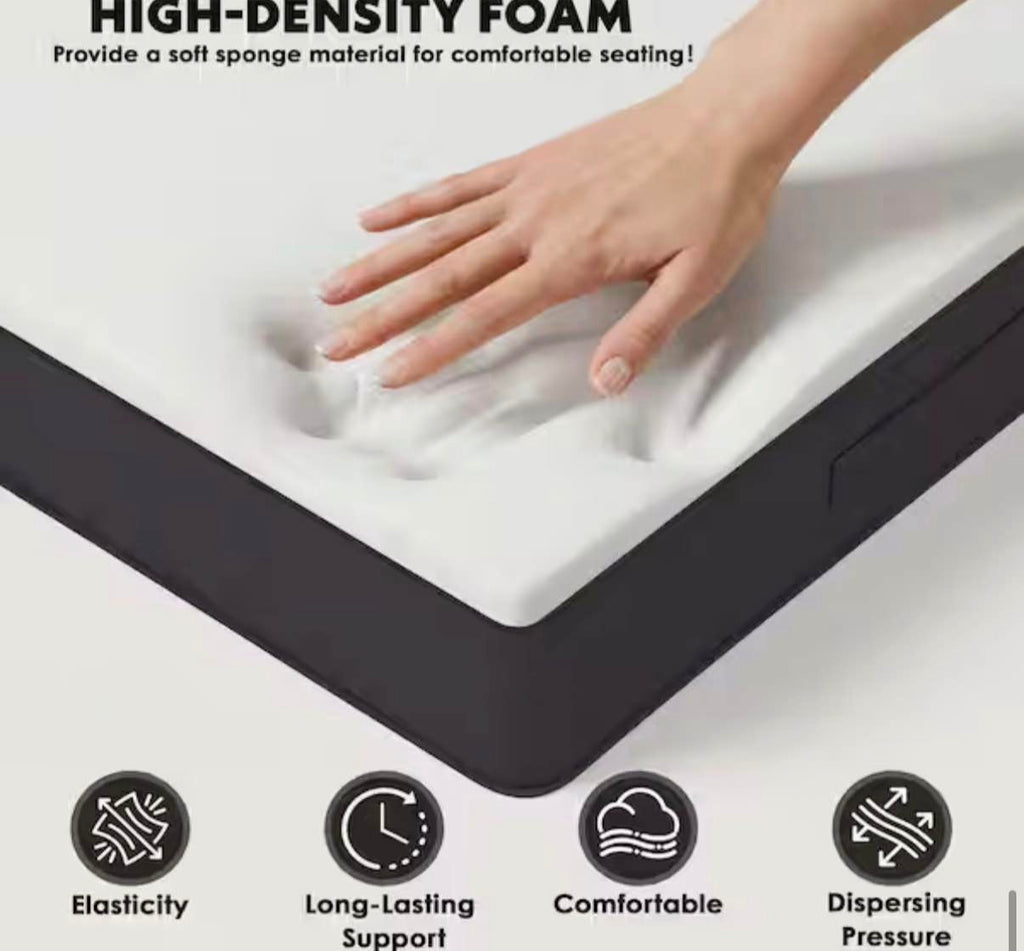 22 in. x 22 in. x 4 in. (2-Pack) Seat Cushion Grey