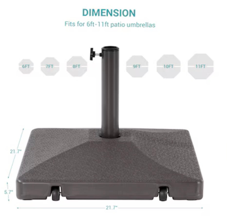 90lb HDPE Patio umbrella base