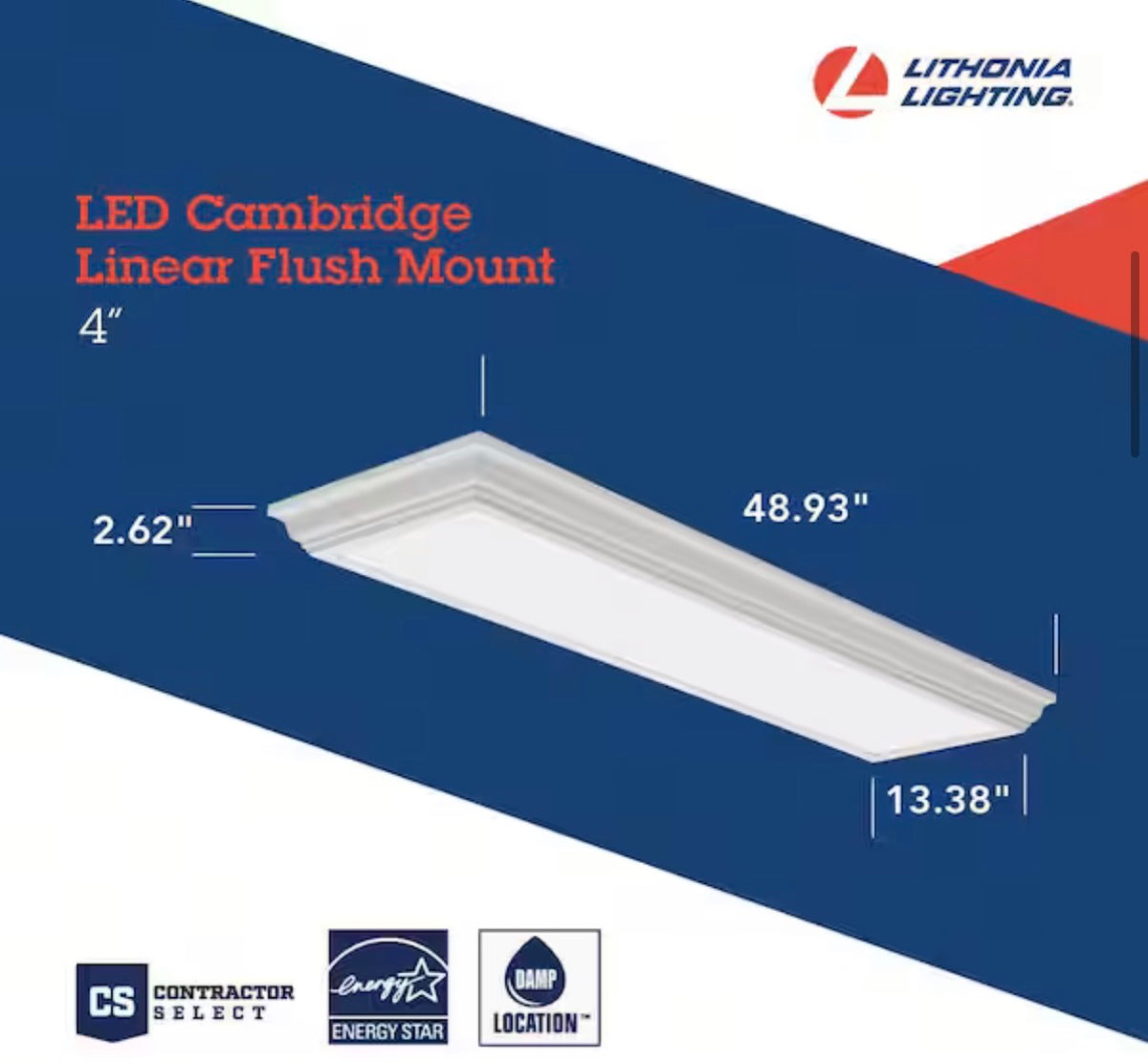 4 ft LED Kitchen Light Fixture