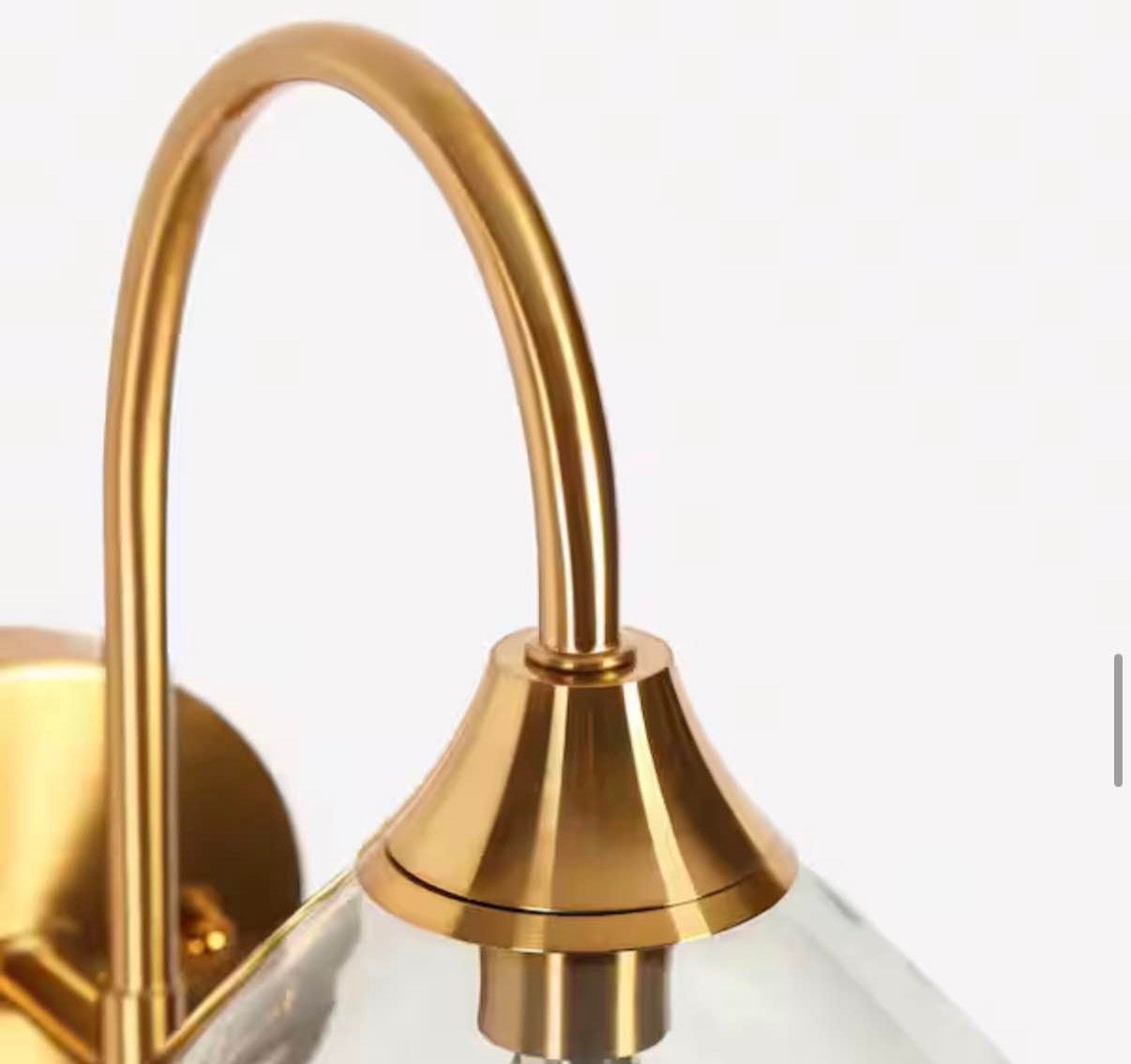 Modern 6 in. 1-Light Brass Wall Sconce