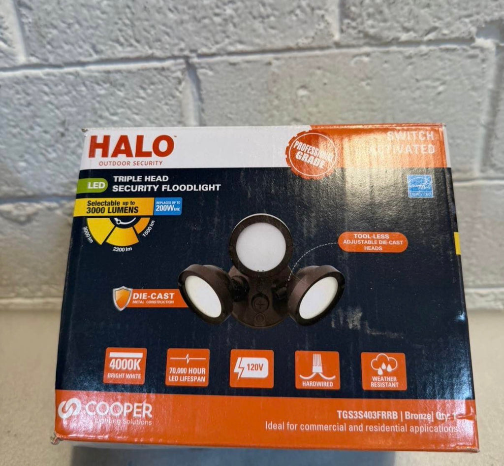 3,000 lumens 90° Bronze Outdoor  LED Flood Light