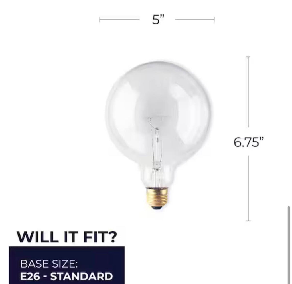 60-Watt Warm White Light G40 Bulb (12-Pack)