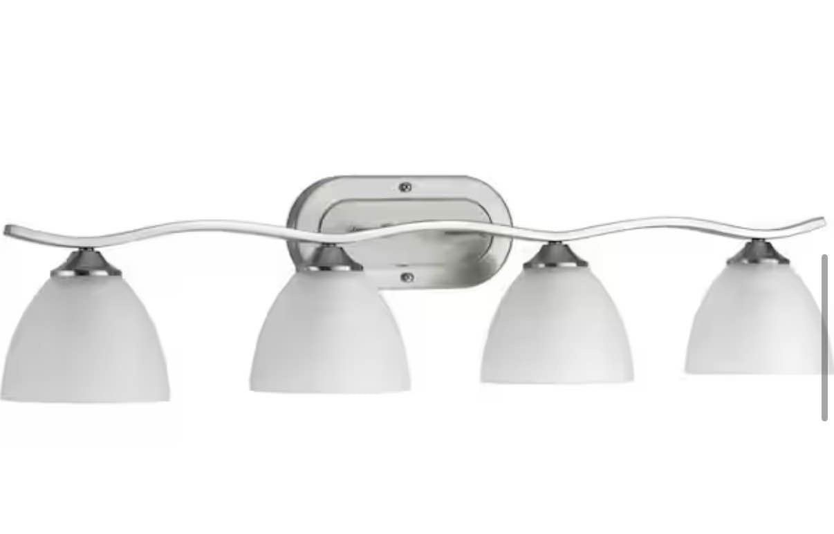 vanity light Laird Collection 33 in. 4-Light Brushed Nickel vanity light