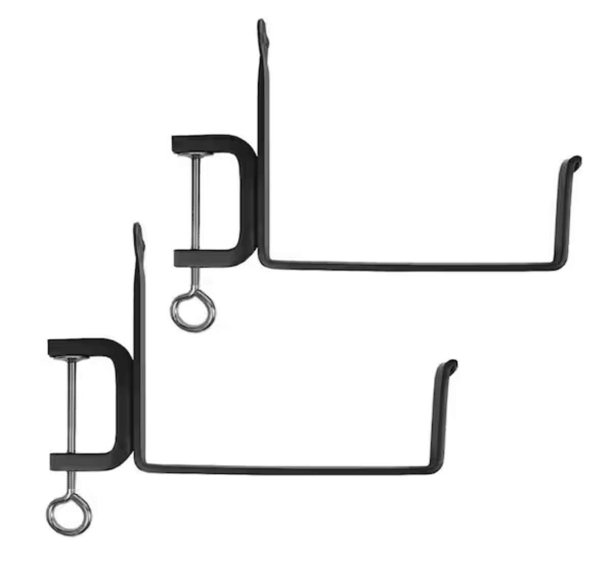 Pair of Clamp-On Flower Box Metal Brackets