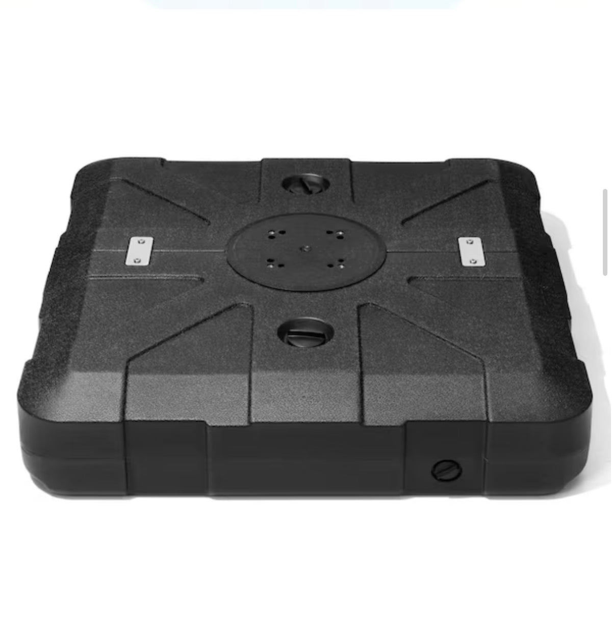 350 lbs. Cantilever Patio Umbrella Base with Wheels in Black