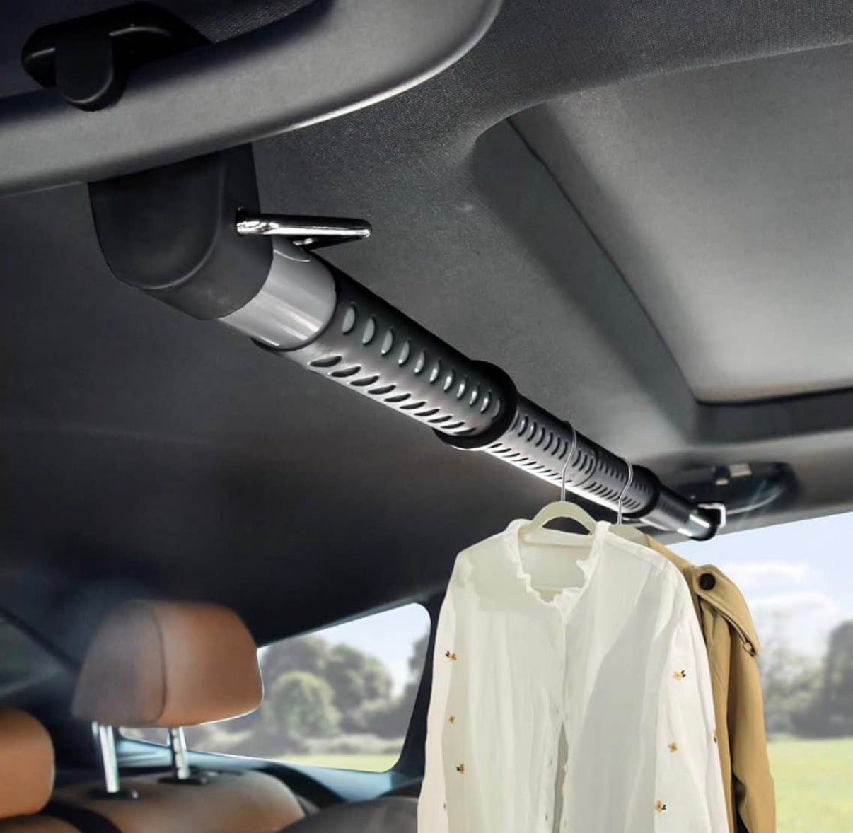 Beinhome Rubber Car Clothes Hanger Bar