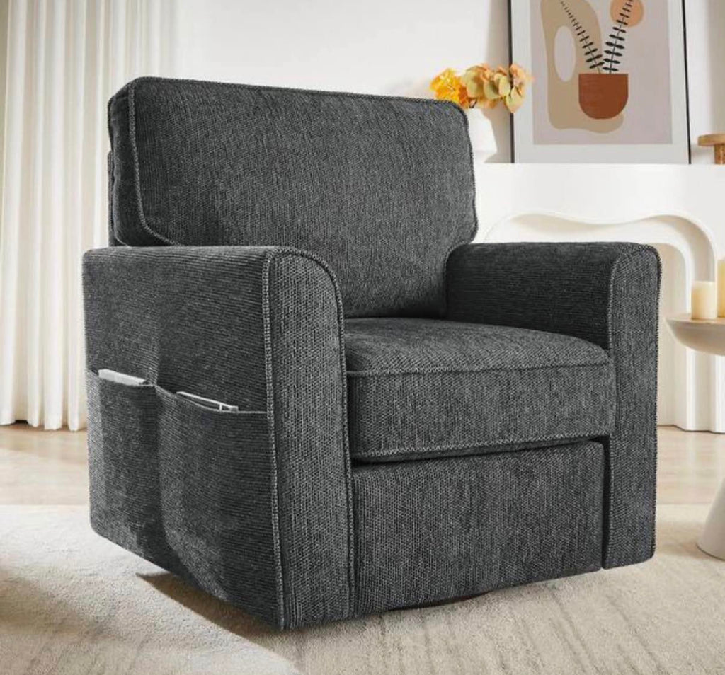 360° Swivel Chair Luxurious Chenille