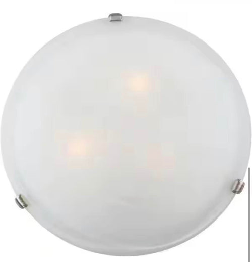 16 in. 3-Light Indoor Brushed Nickel Semi-Flush Mount Ceiling Fixture