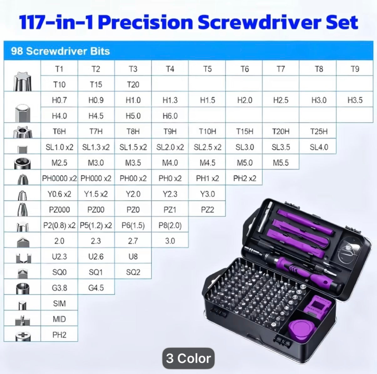 116-in-1 Precision Screwdriver Set