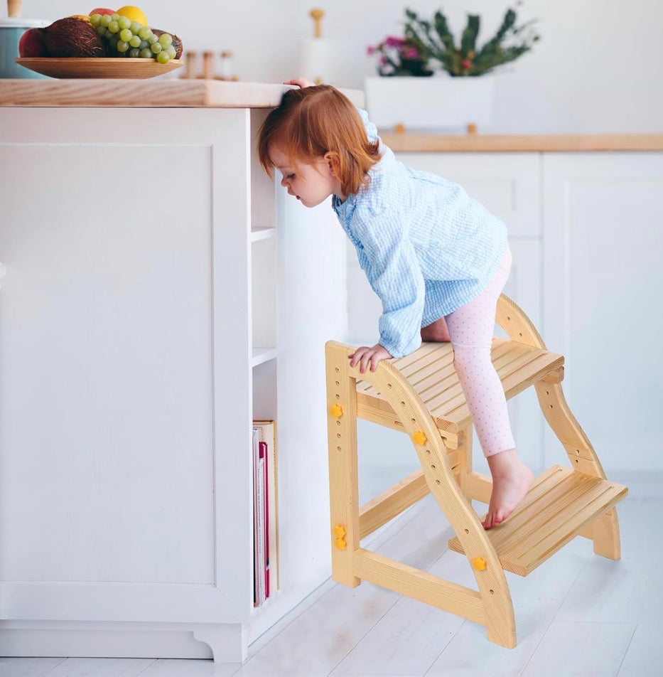 Wooden Step Stool for Kids