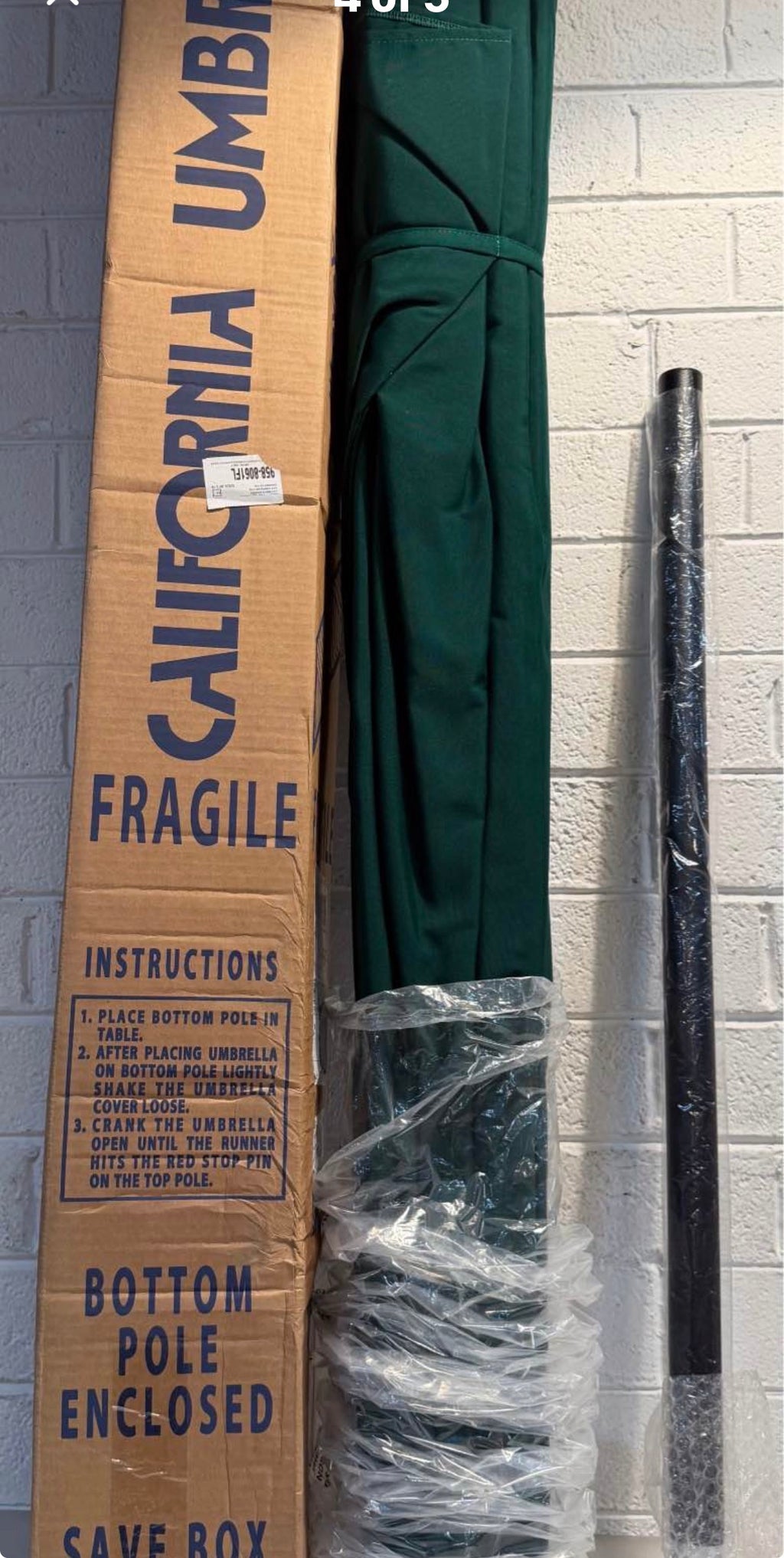 9 ft. Forest Green California Umbrella