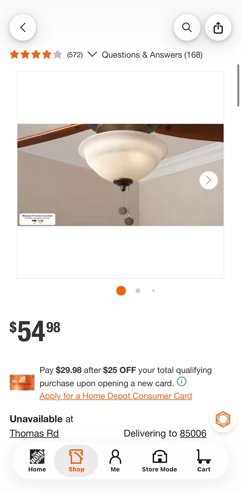 Altura LED Universal Ceiling Fan Light Kit