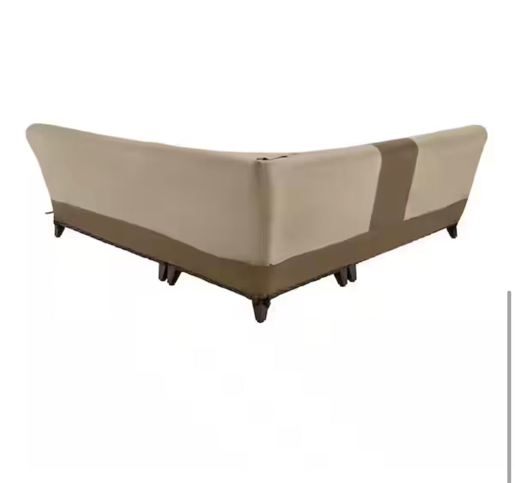 V-Shape Beige Patio Furniture Cover