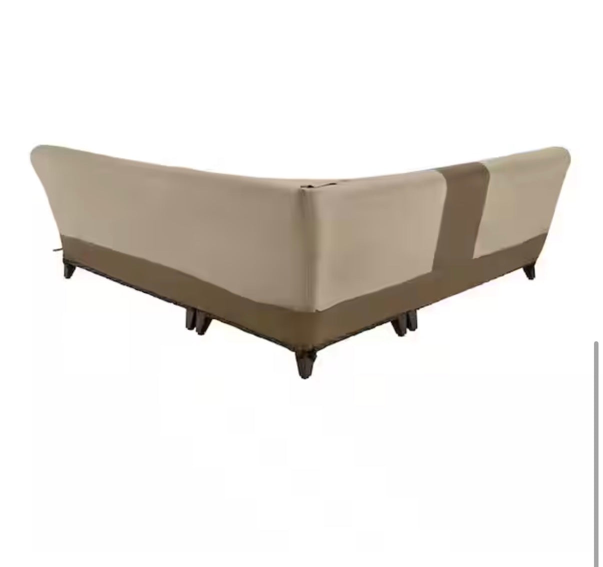 V-Shape Beige Patio Furniture Cover