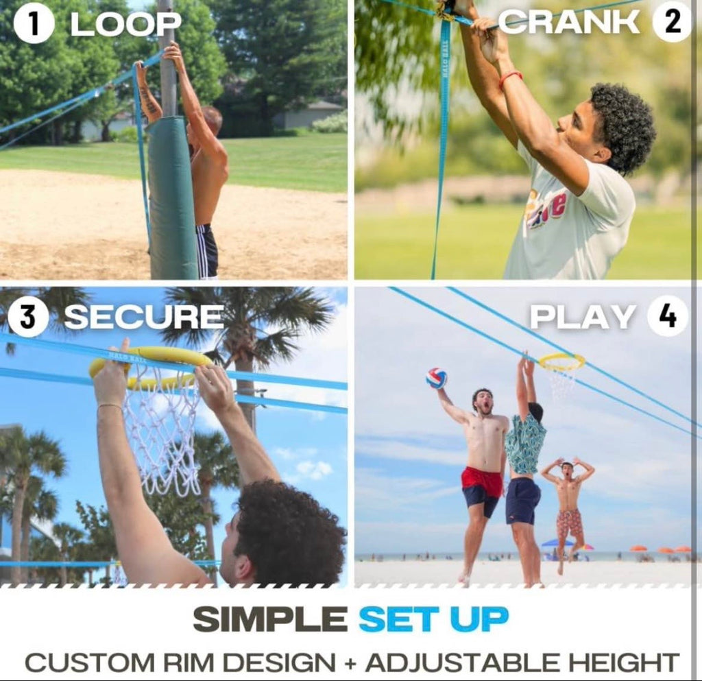 Portable Basketball Hoop with Adjustable Height
