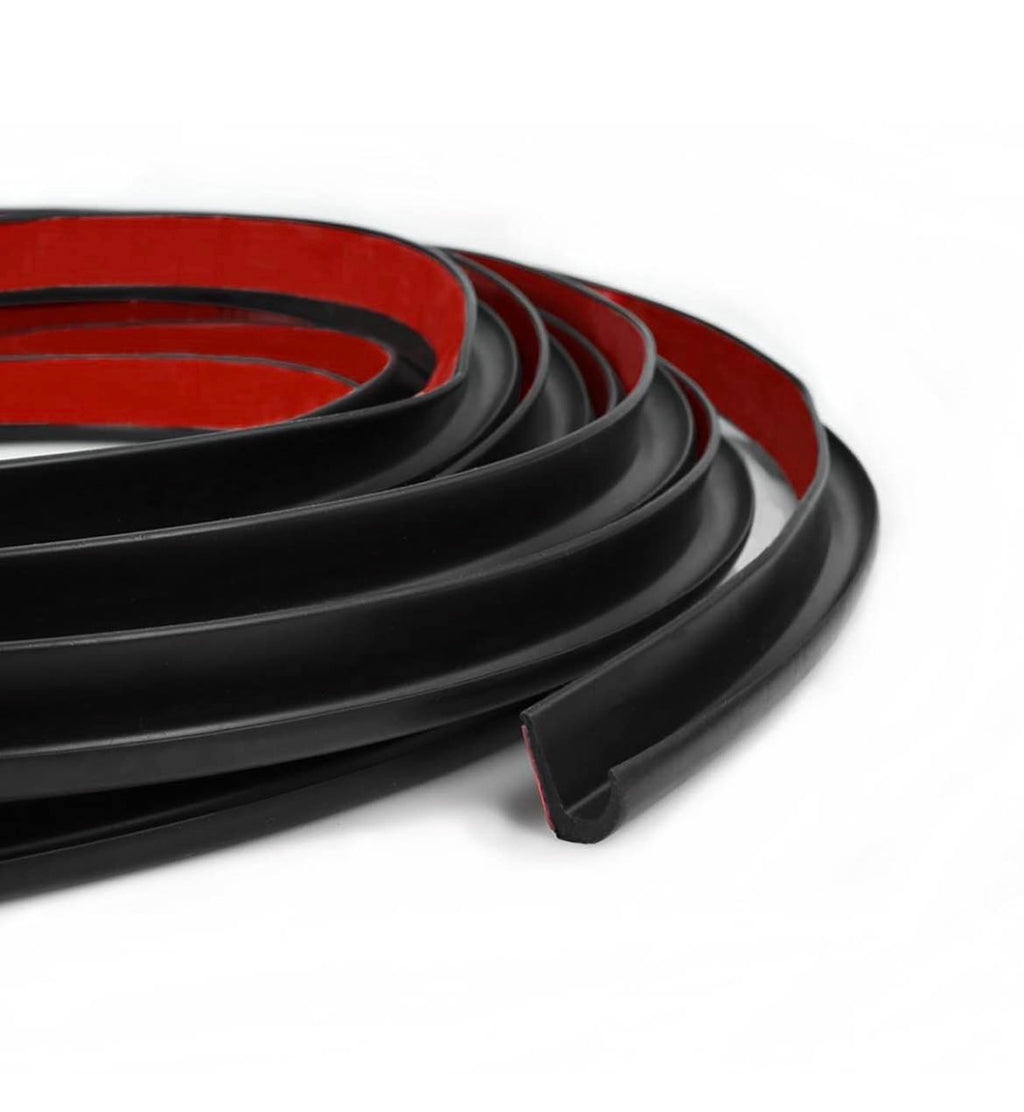 RV J-Shape Rain Gutter Rubber Drip Rail 40Ft