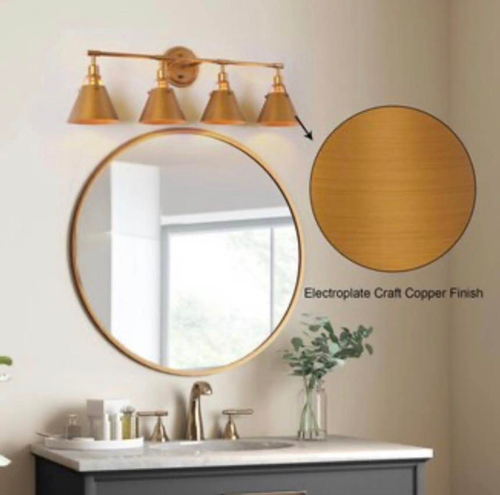 Mid-Century 4-Light Antique Vanity Light