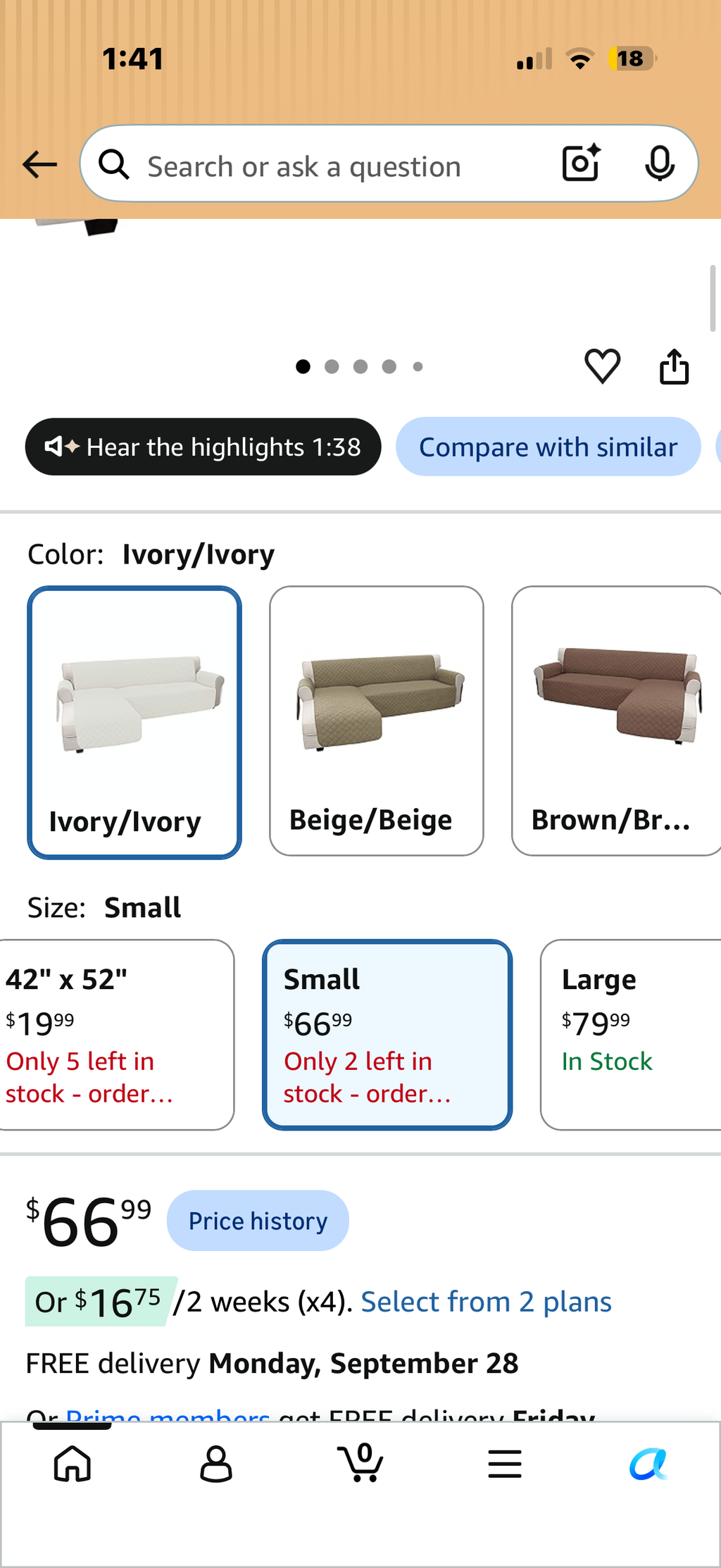 Easy-Going Reversible L-Shape Sectional Couch Cover
