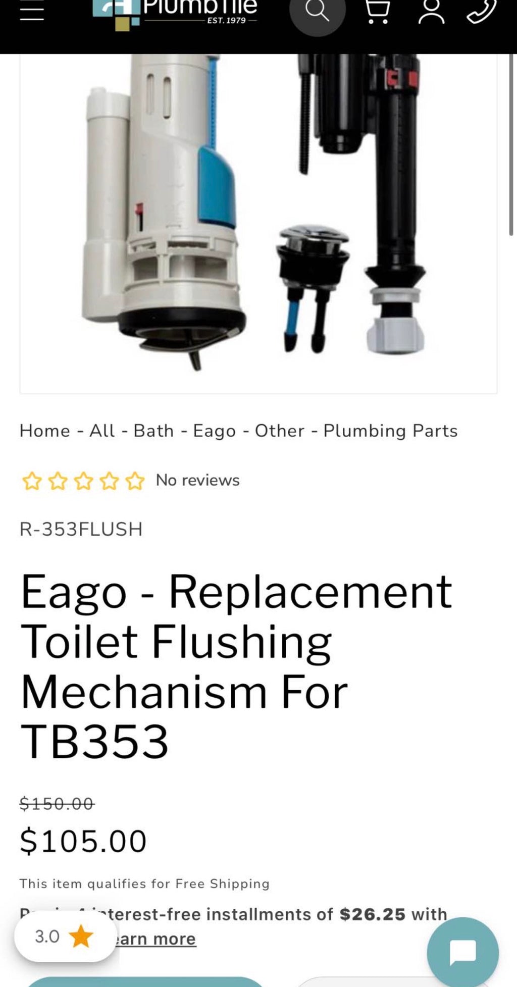 HOROW T0280B Dual Flush Mechanism