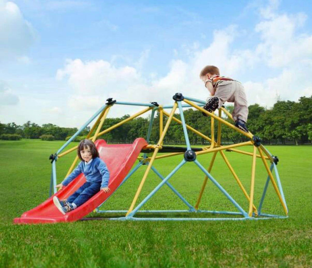 8 ft. Geometric Climbing Dome with slide