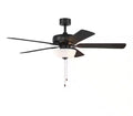 52-Inch Ceiling Fan with Reversible Blades and Light Kit