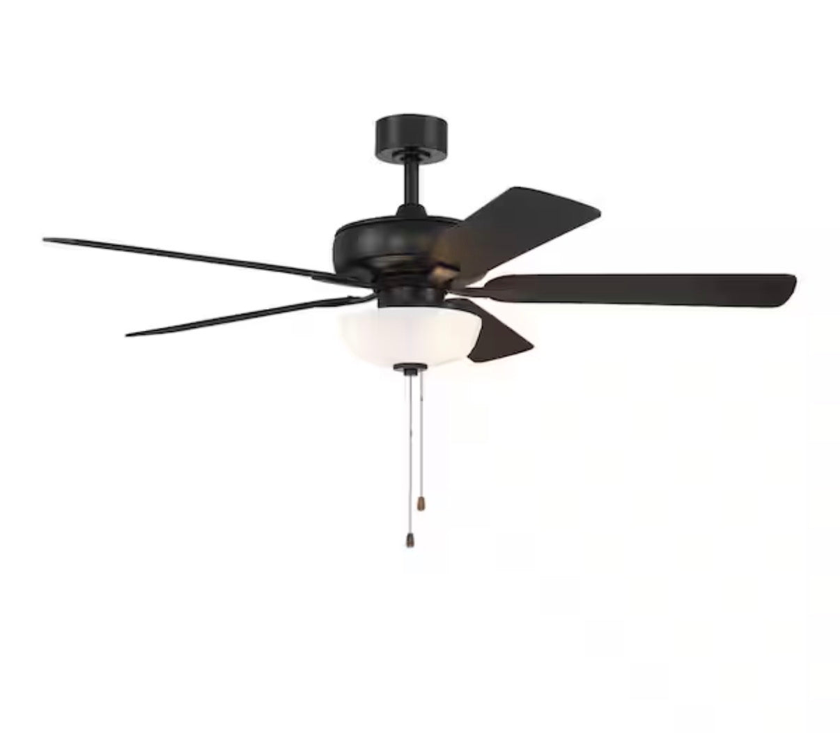 52-Inch Ceiling Fan with Reversible Blades and Light Kit