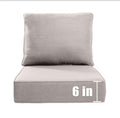 22 in. W x 24 in. D x 6 in. Thick outdoor Chair Cushion