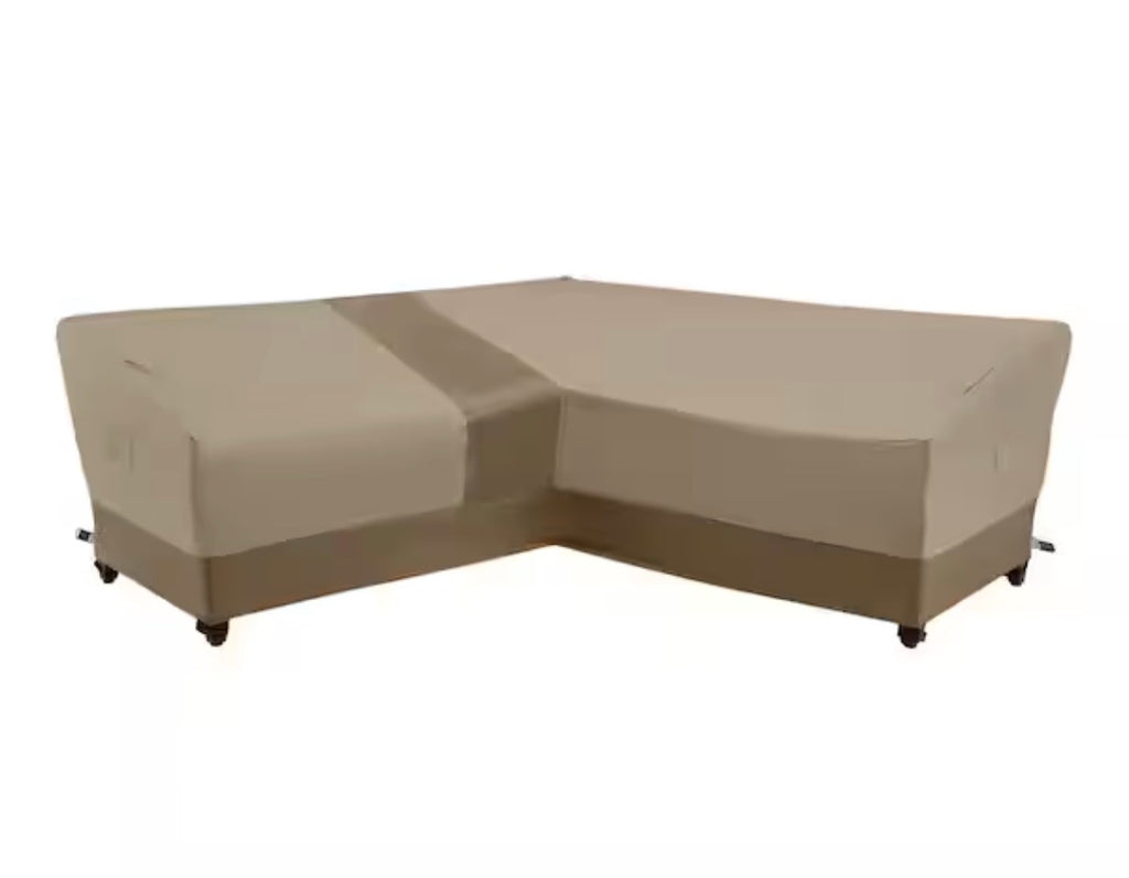 V-Shape Beige Patio Furniture Cover