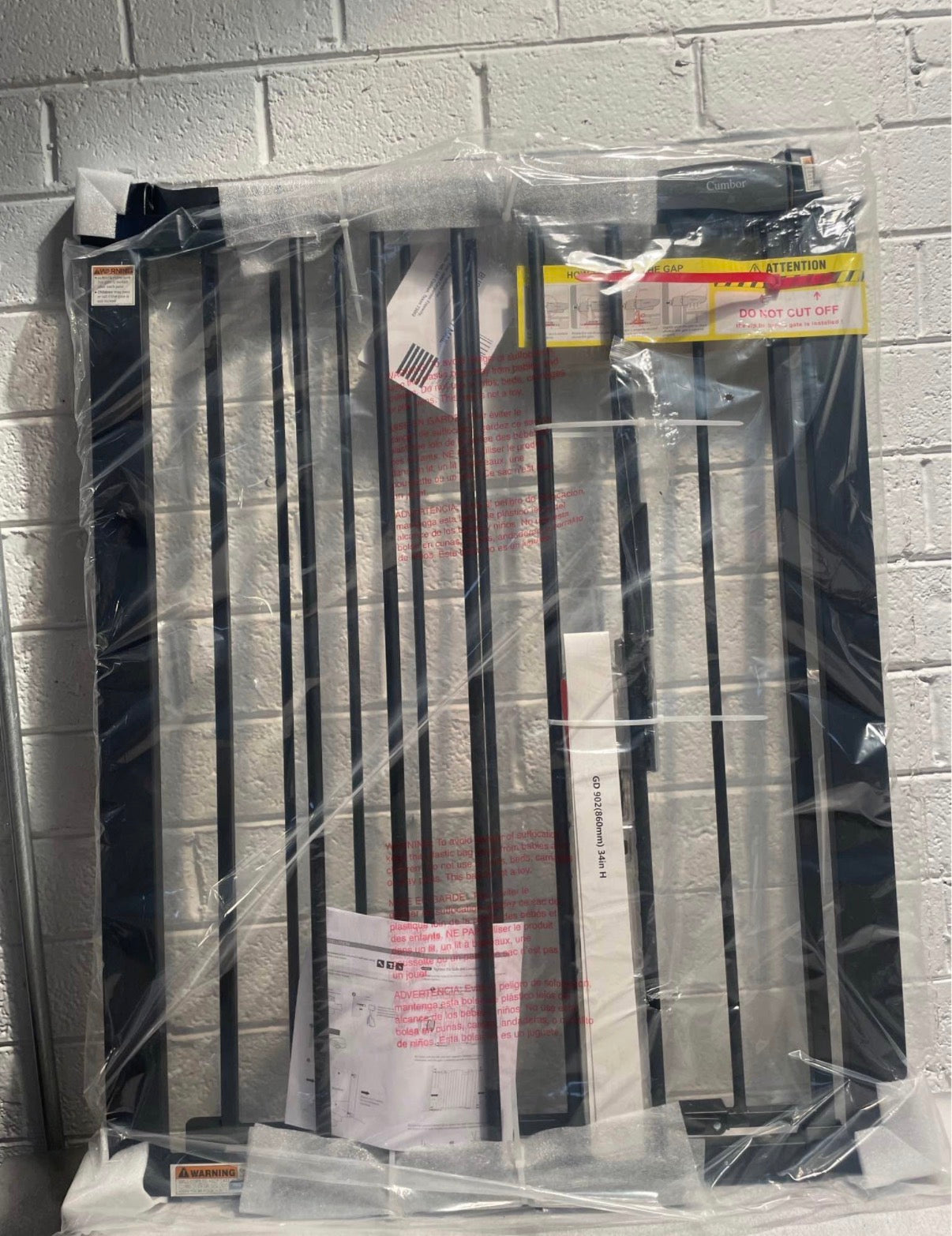 36" Extra Tall, 29.7-46" Wide Baby Gate for Stairs