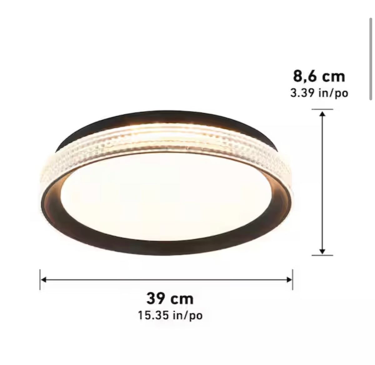 Aston 15 in. 1 Light  LED Flush Mount Ceiling Light