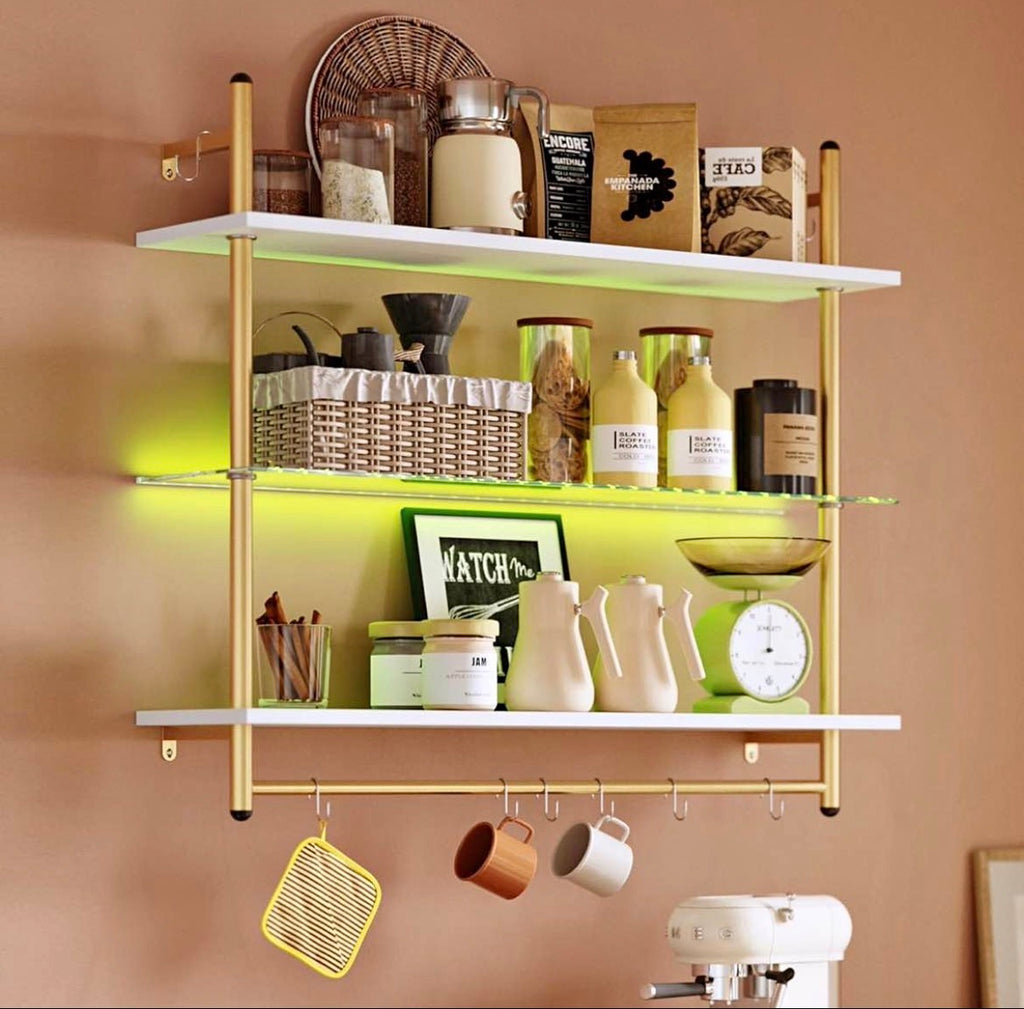 41" LED Floating Shelves for Wall