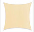 12 ft. x 12 ft. 190 GSM Beige Square Sun Shade Sail Screen Canopy