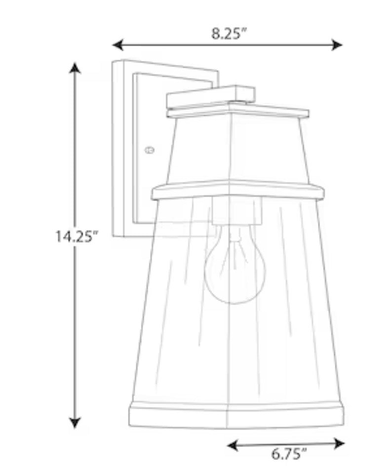 Craftsman Outdoor medium  Wall Lantern Light