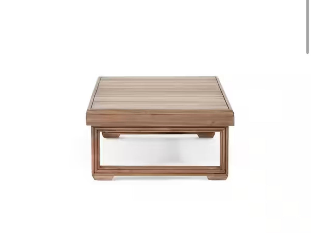 Kashton Brown Wash Outdoor Patio Coffee Table