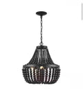 Cayman 3-Light Black Chandelier Light