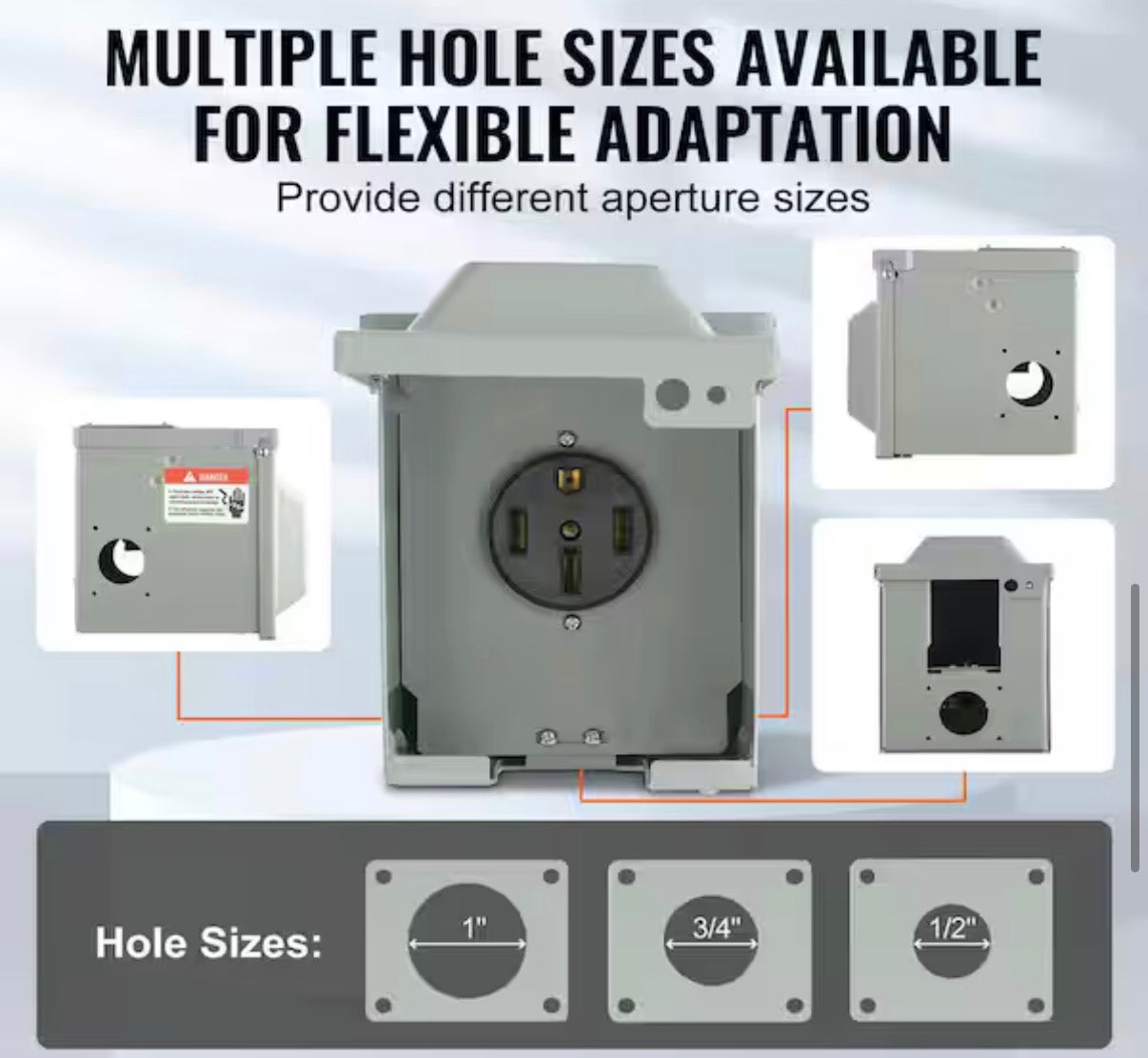 50A RV Power Outlet Box