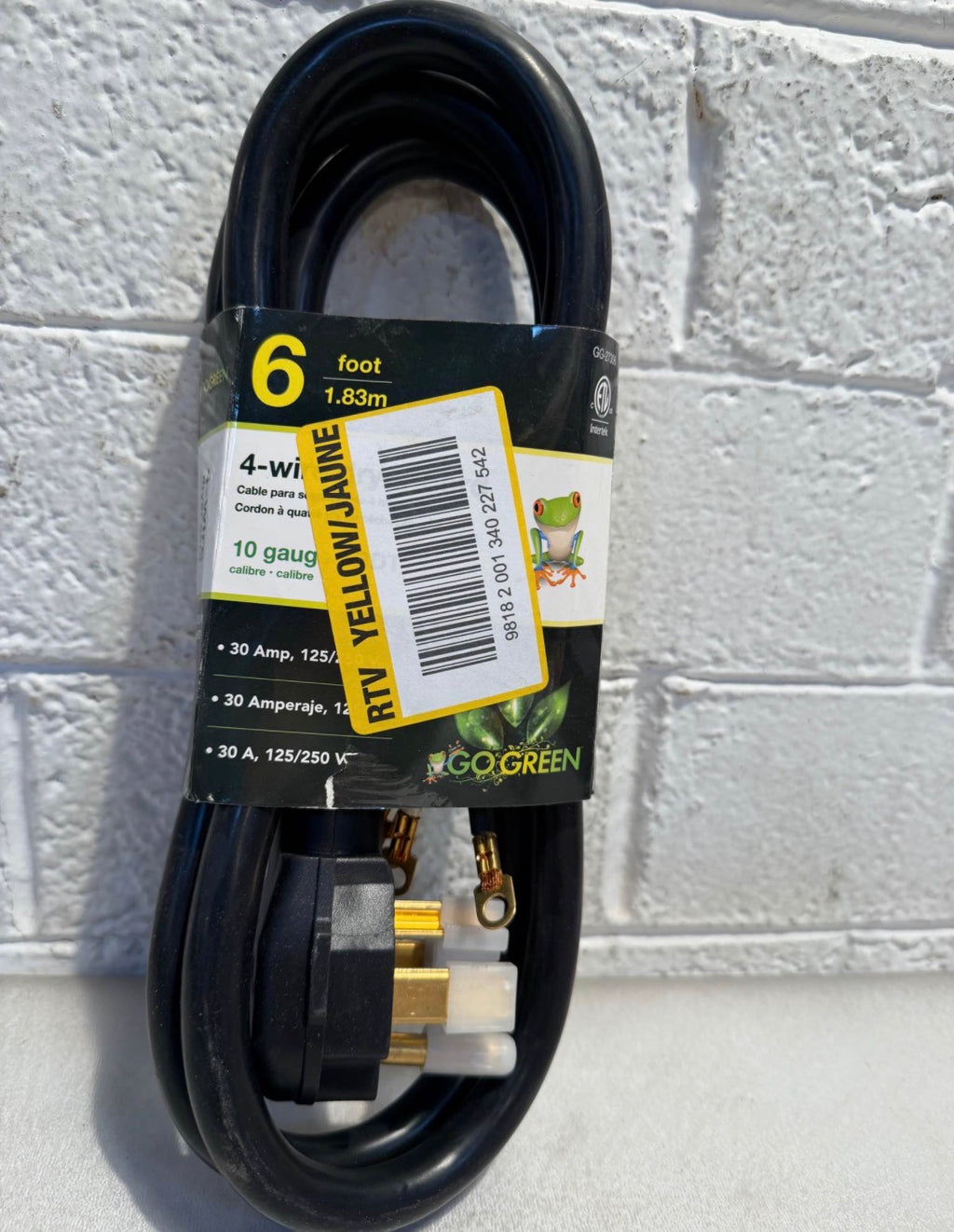 6 ft. 10-Gauge SRDT Dryer Cord