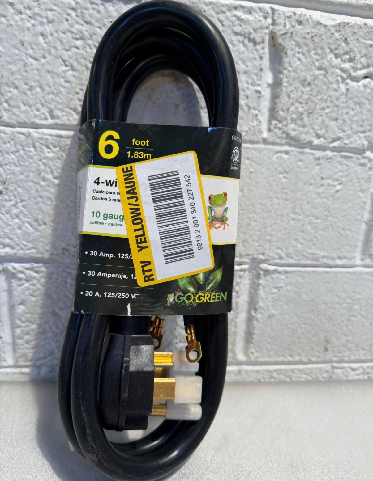 6 ft. 10-Gauge SRDT Dryer Cord