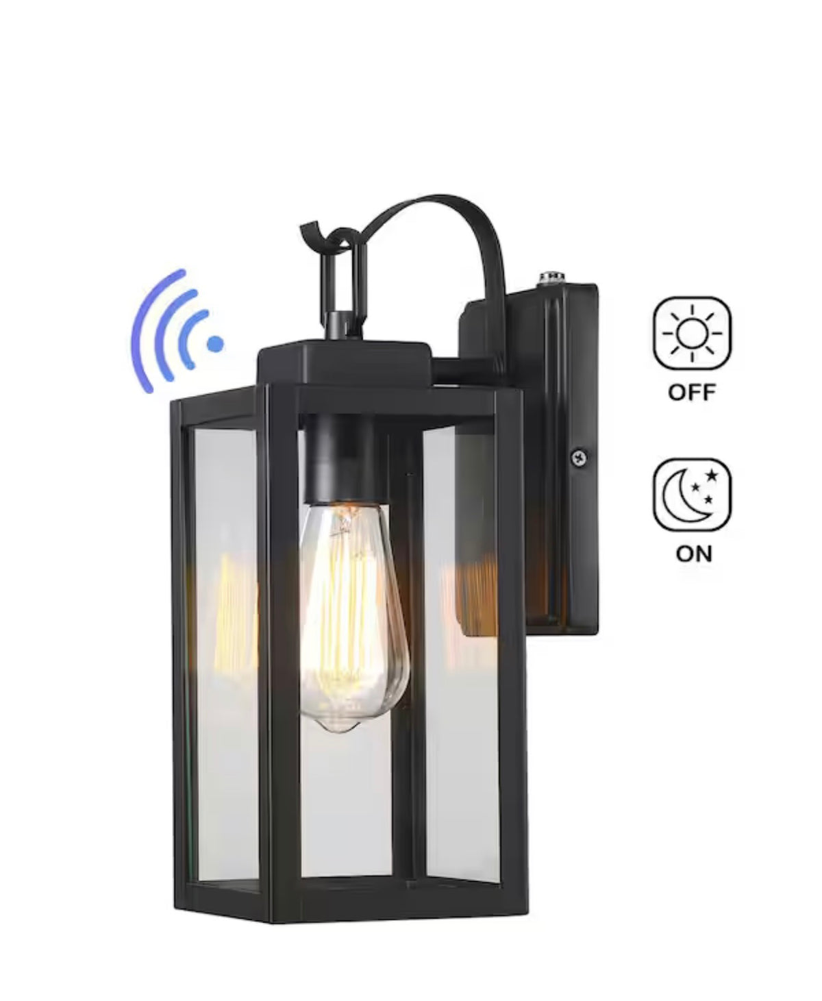 Outdoor Wall Lantern Sconce Dusk to Dawn Sensor