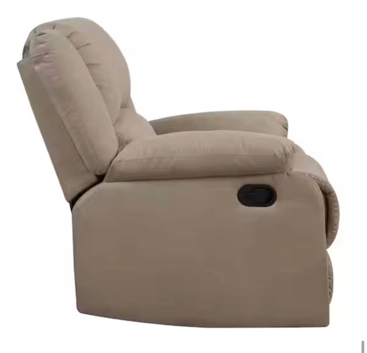 Preston 38 in. Width Big and Tall Beige Recliner
