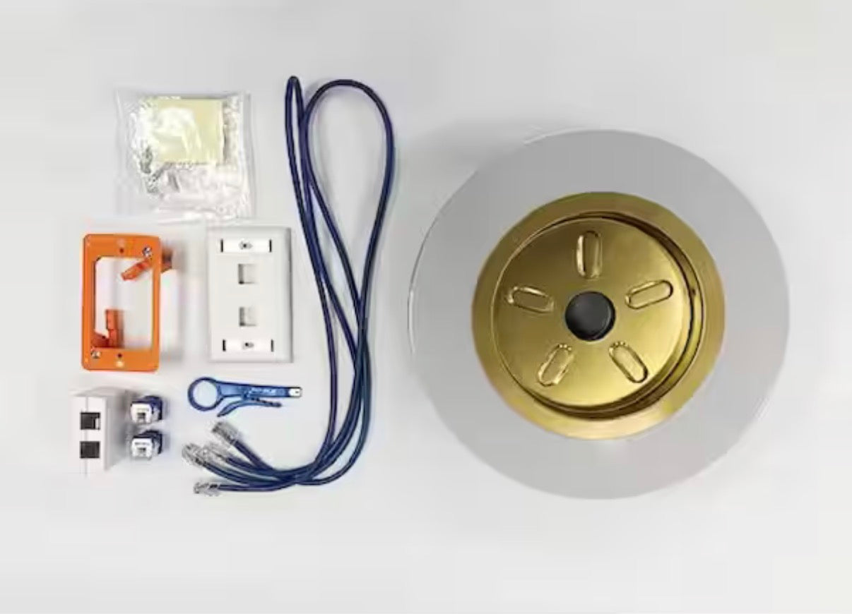 Data Drop-in-a Box Cat6 200 ft. Blue Plenum Kit