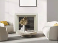 decorative fireplace 60 in. L x 48 in. H Modern Mantel
