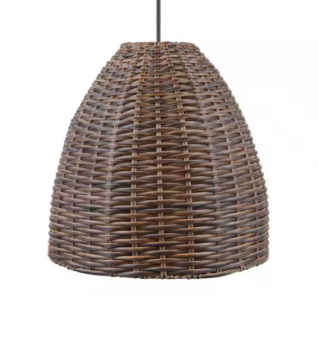 16 in. 1-Light Outdoor Hanging Light Pendant