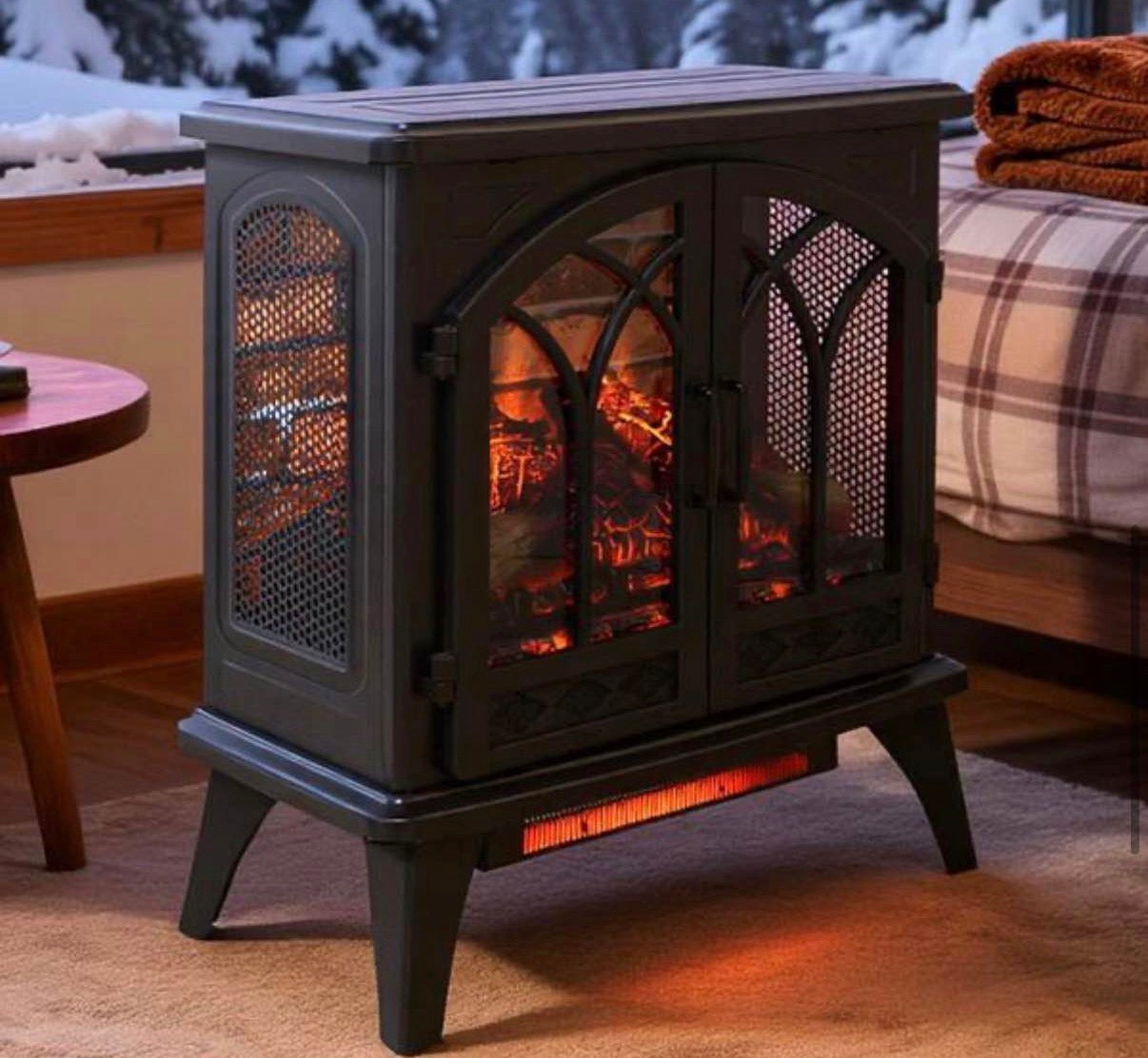400 sq. ft. 24 in. Electric Stove with Remote
