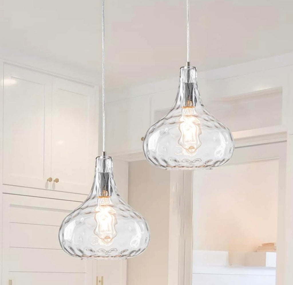 Glass Pendant Light 2 pack