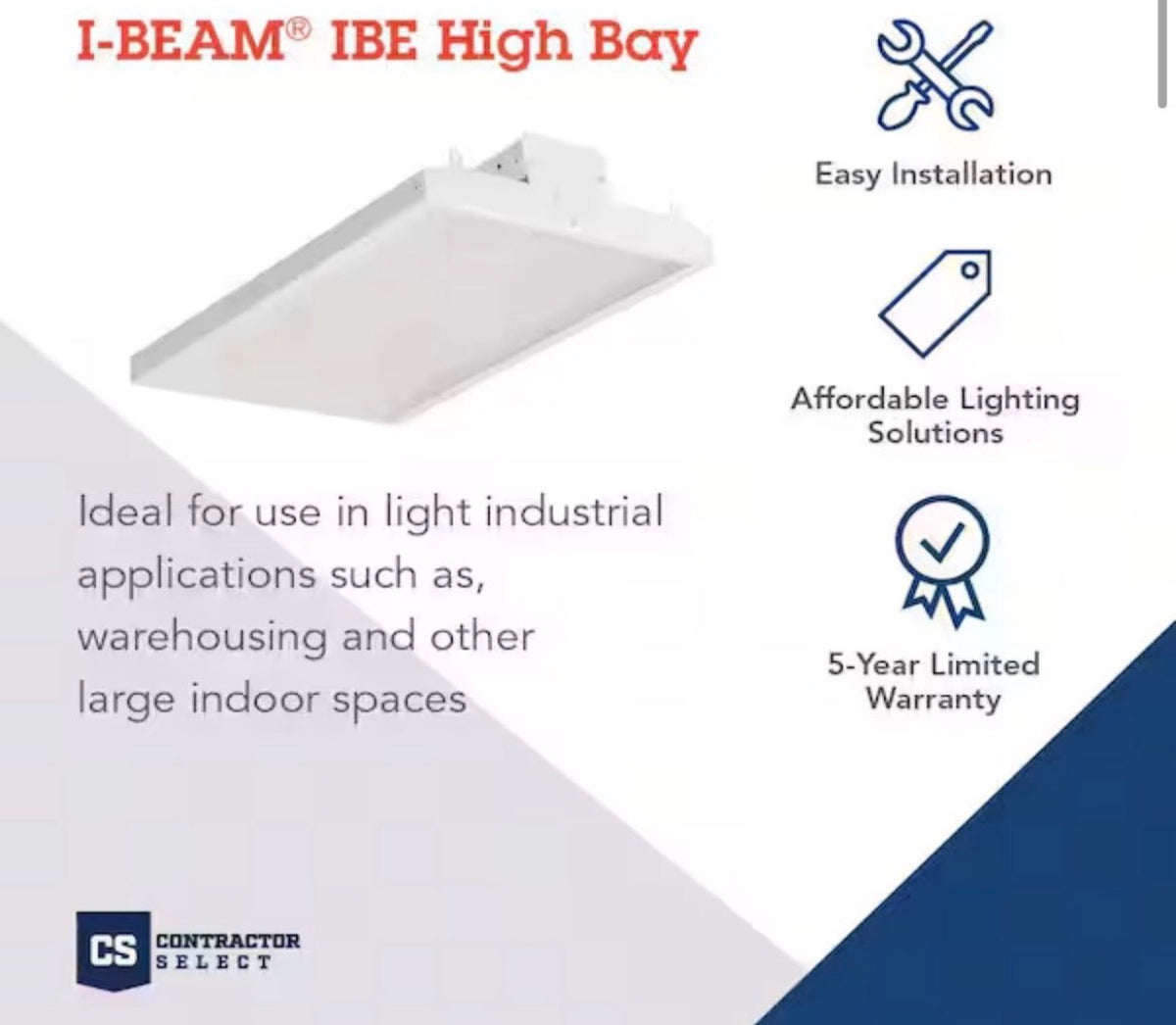 I-Beam Series 2 ft High Bay Light Fixture 4000K