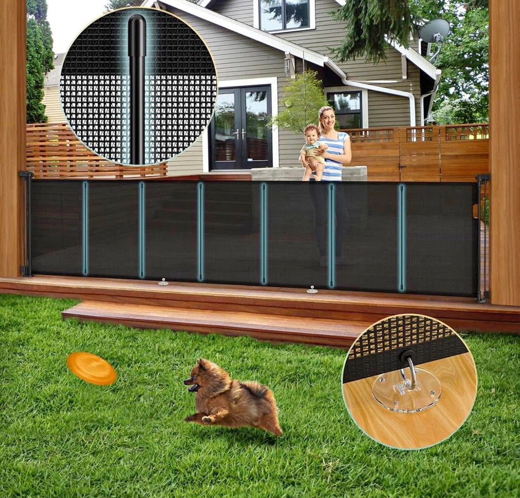 140'' Retractable Baby Gates Extra Wide