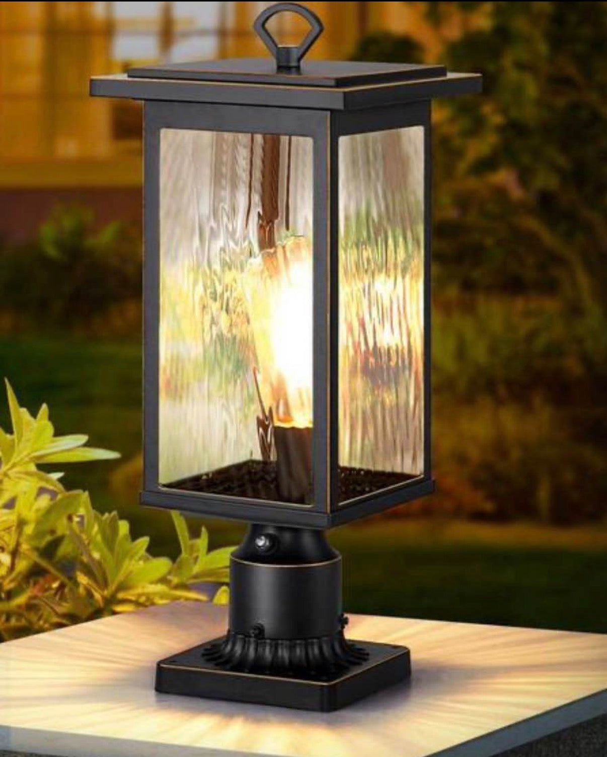Dusk to Dawn 19 in Outdoor Post Light