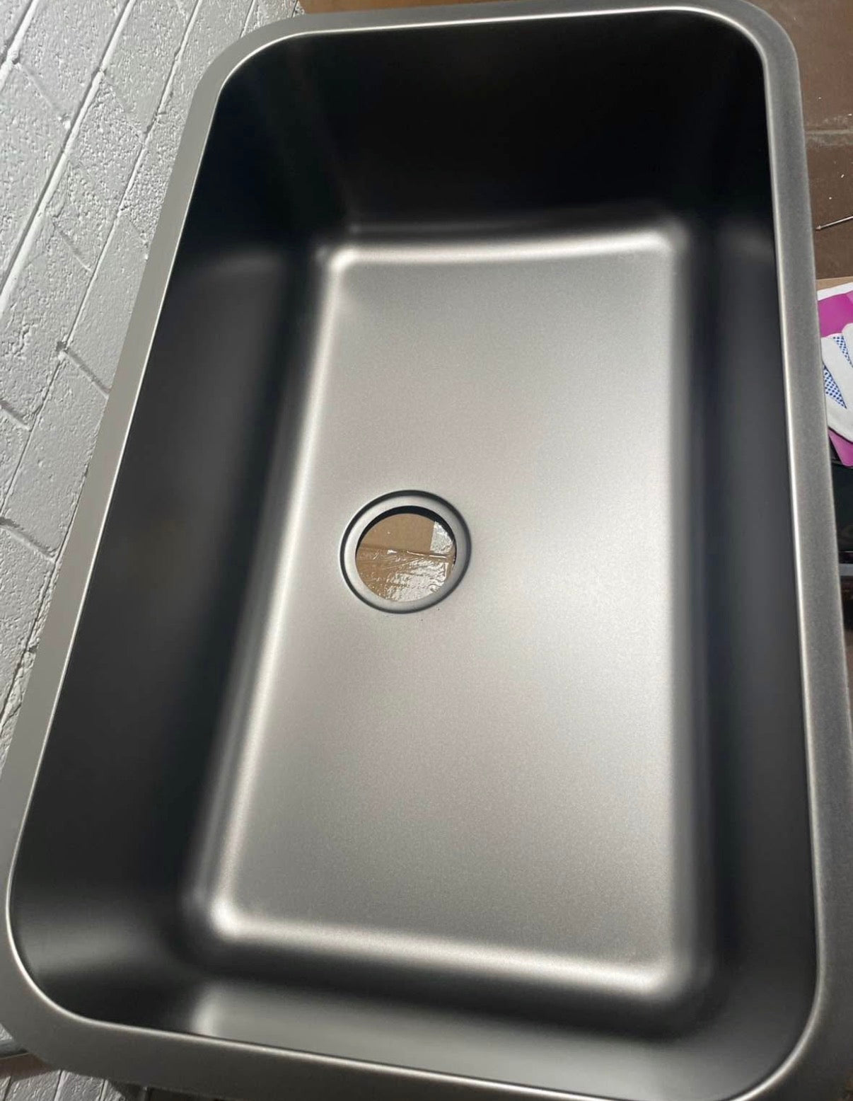 Black Undermount Kitchen Sink 30”x18”